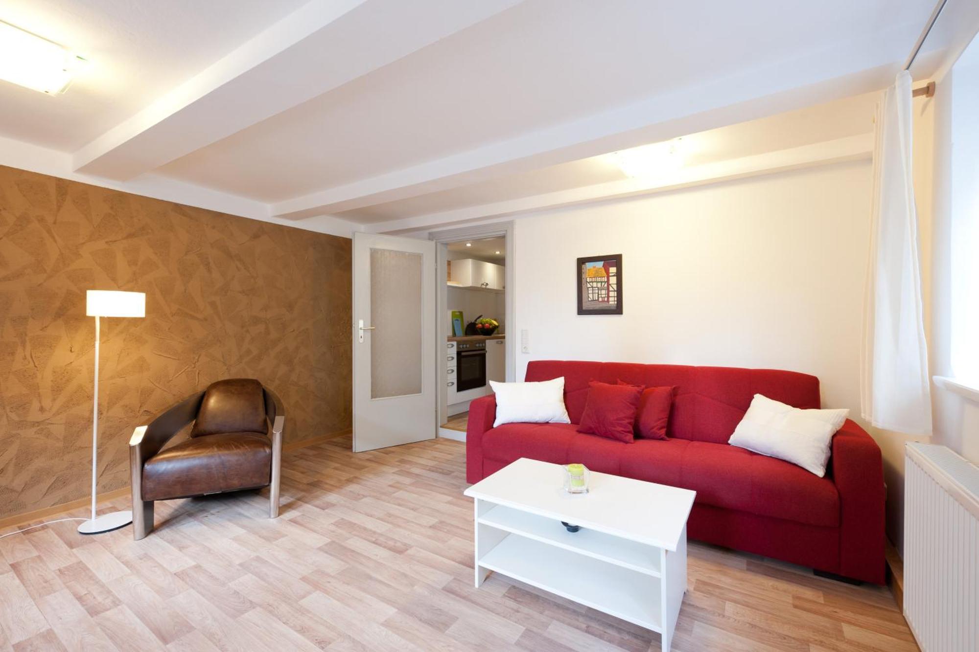 Schlaf-Gut Appartments เควดลินบวร์ก ภายนอก รูปภาพ